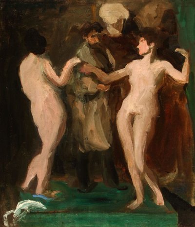 Painter and Models by Károly Ferenczy